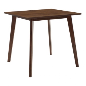 Комплект маса и столове Benson-Orlean 5 части тъмен орех - бежов 80x80x75 см - Img 3