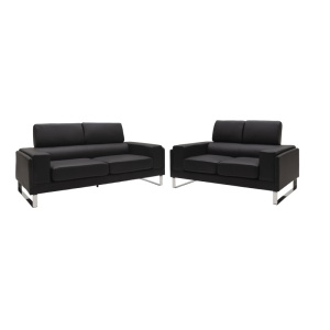 Комплект от 2 дивана с 2 седалки Shea Pako World Black 198x80x87 cm