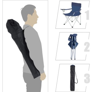 Комплект 2 къмпинг стола Songmics Indigo 84x52x81 см - Img 4