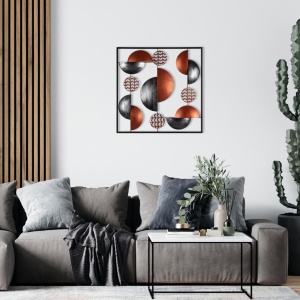 Метална картина Aurora Мултиколор 55x55 см - Img 1