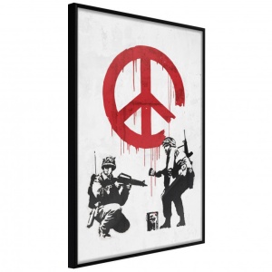 Постер - Banksy: CND Soldiers II, с черна рамка, 30x45 см