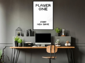 Постер - Player One, с черна рамка, 40x60 см - Img 2
