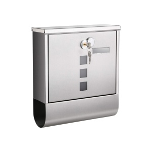 Пощенска кутия Songmics сребриста 30.8x10x33.8 см