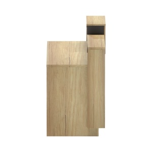 Рецепция за офис Lotus Natural 160x60x105 см - Img 4