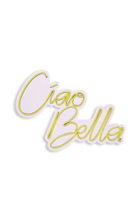 Светеща LED декорация за стена Ciao Bella Жълта 32x45x2 см - Img 5