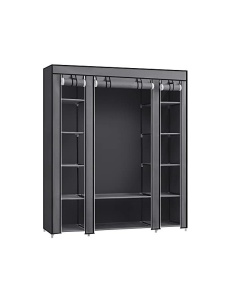 Сгъваем шкаф, Songmics, 150 x 45 x 175, LSF003I02, Сив