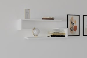 Стенен рафт Eldo White 60x15x19,6 cm