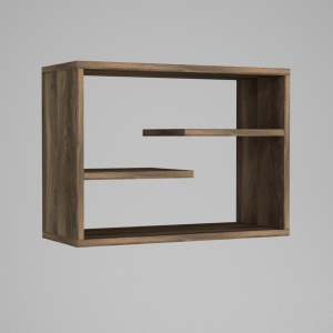 Стенен рафт Tino Nuc 60x44x19,5 cm - Img 3