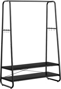 Черна закачалка Vasagle 100x45x160 cm