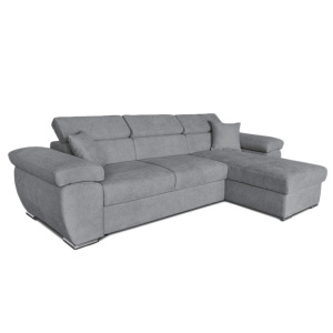 Ъглов диван Comy Сив 286x160x75-90 см
