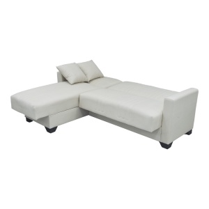 Coltar extensibil reversibil, Stashio, Crem, 202x143x84 cm - Img 2