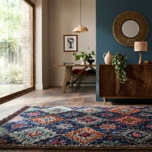 Covor Jakob Shaggy Bleumarin 200x300 cm