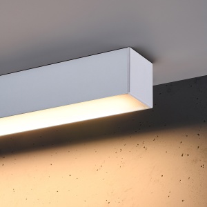 LED полилей 3000K, Pinne, бял, 150x6x6 см - Img 5