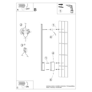 LED стенна лампа 4000K, Lagom 150, бял, 4x7x151 см - Img 9
