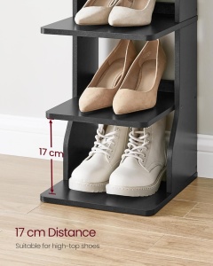 Pantofar Vasagle Black 26.4x30x110.4 cm - Img 5