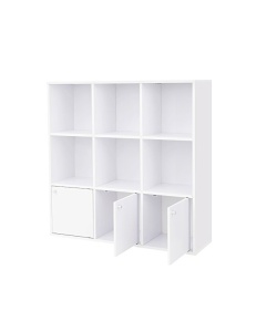 Библиотека Vasagle с 6 куба в бяло, LBC33WT, 97 x 97 x 29 см