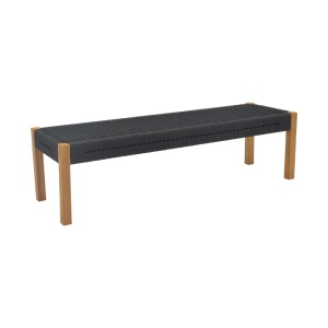 Градинска пейка Uma Boho Pako World Black 120x45x40 cm