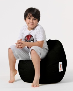 Градински фотьойл с пуф Premium Black 60x60x25 cm - Img 5