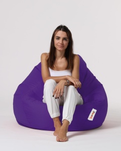 Градински фотьойл с пуф Premium Violet 115x130x39 cm - Img 6