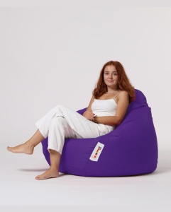 Градински фотьойл с пуф Premium Violet 115x130x39 cm - Img 9