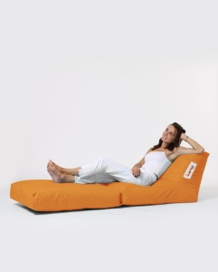 Градински фотьойл с пуф Siesta Orange 180x55x40 cm - Img 6