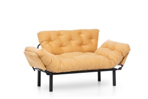 Двуместен разтегателен диван Nitta Mustar 187x70 cm - Img 4