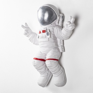 Декоративен аксесоар за стена Yak-001 Astronaut White 35x47x10 cm - Img 8