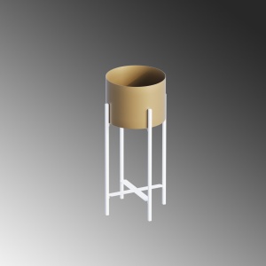 Декоративен саксий GED026C Златен 23x48x23 см - Img 5