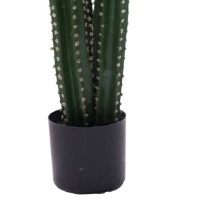 Декоративно растение Cactus III в PP пластмасова саксия зелено 85 см - Img 3