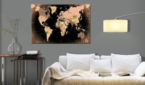 Картина от корк - Планетата Земя [Карта от корк] 90x60 см - Img 2