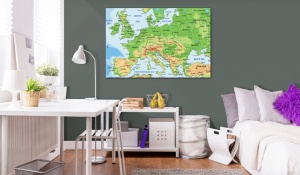 Картина от корк RONope [Cork Map] 60x40 см - Img 2