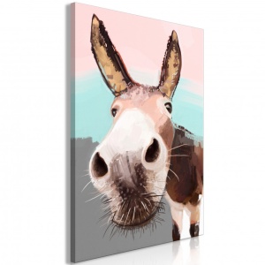 Картина - Curious Donkey (1 част) Вертикална 60x90 см