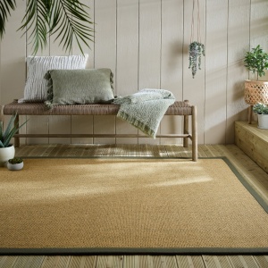Килим за външна употреба Sisal Look Outdoor Green 120x170 cm, Flair Rugs - Img 1