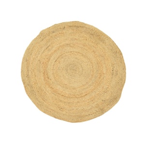Килим от естествена юта Solon 100x100 cm - Img 1