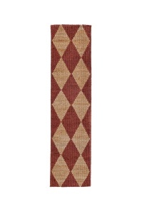 Килим пътека, Effie Diamond Jute Flair Rugs, теракота, 80x230 см - Img 2