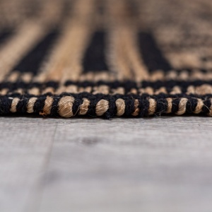 Килим, Meander Jute Flair Rugs, черен, 200x290 см - Img 3