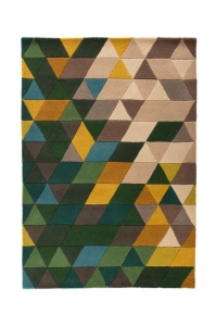 Килим Prism Зелен/Многоцветен 80X150 см, Flair Rugs - Img 2