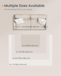 Килим Songmics Cappuccino 92x61 cm - Img 5