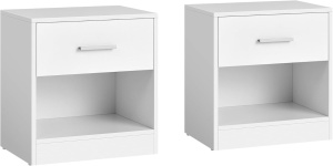 Комплект от 2 нощни шкафчета Vasagle White 45x35x58,3 cm
