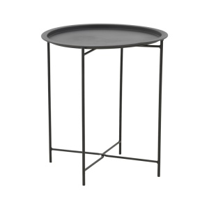 Комплект от 3 градински маси и столове Dapper Caius черен метал 64.5x74.5x74.5x76 cm - Img 3