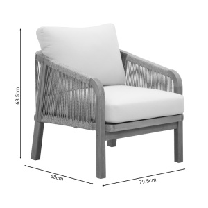 Комплект 4 бр. градинска маса и столове Malibu Бежов 203x79.5x68.5 см - Img 6