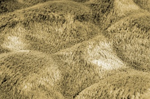 Кръгъл килим Diamond Cut тъмно жълт 120x120 см - Img 5