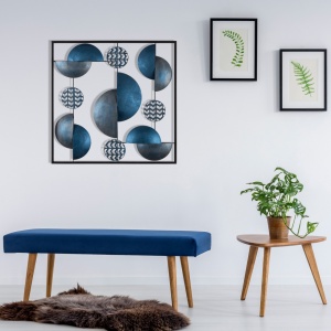 Метална картина Aurora Мултиколор 55x55 см - Img 1