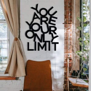 Метална картина Limit Черен 37x52 см