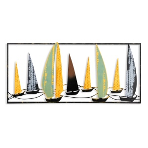 Метална картина Yelkenli Многоцветна 40x90 см - Img 6