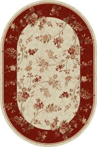 Модерен килим Лотос Крем, 60x110 см