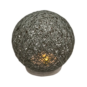 Нощна лампа Ball, антрацит, LED, батерия, 18.5x18 см
