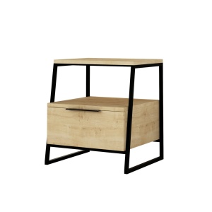 Нощно шкафче ПДЧ Дъб 45x50x40 см - Img 3