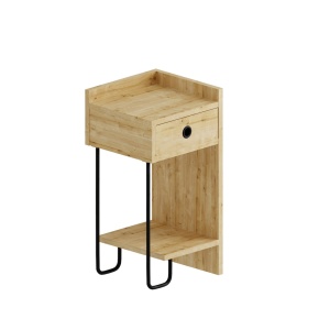 Нощно шкафче Sirius Дъб 32x61x30 см - Img 12