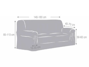 Обвивка за канапе, Универсална MID C56, 140-180 см - Img 2